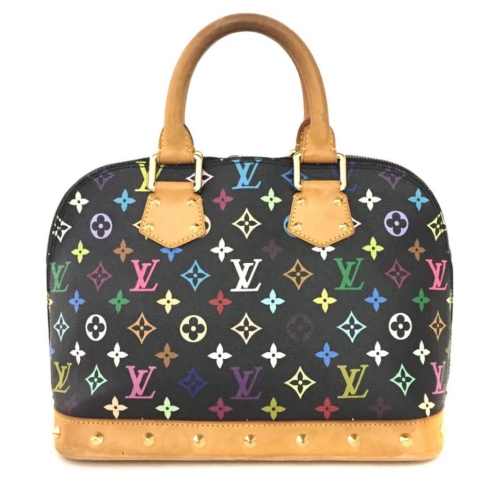 Louis Vuitton Takashi Murakami X Alma PM  with COA Black Multicolor Stud
